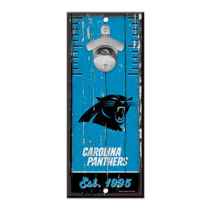 Carolina Panthers --- Bottle Opener Sign