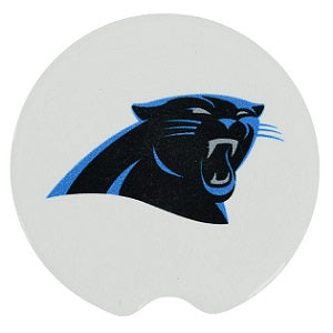 Carolina Panthers --- Ceramic Car Coasters 2-pk