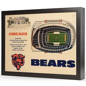 Chicago Bears --- 25-Layer StadiumView 3D Wall Art