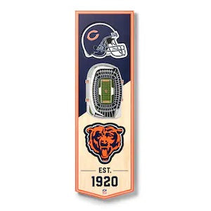 Chicago Bears --- 3-D StadiumView Banner - Small