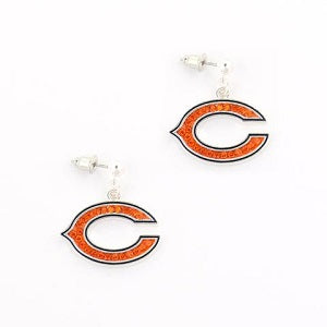 Chicago Bears --- Crystal Logo Earrings