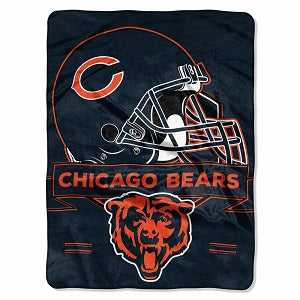 Chicago Bears --- Royal Plush Prestige Design Blanket