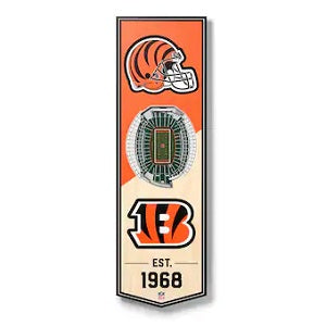 Cincinnati Bengals --- 3-D StadiumView Banner - Small