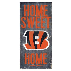 Cincinnati Bengals --- Home Sweet Home Wood Sign