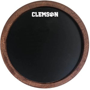 Clemson Tigers --- Chalkboard Faux Barrel Top Sign