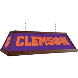 Clemson Tigers --- Premium Wood Pool Table Light