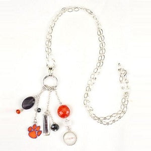 Clemson Tigers --- Cluster Necklace