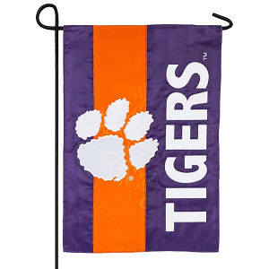 Clemson Tigers --- Embroidered Logo Applique Flag
