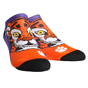 Clemson Tigers --- Mascot Low Cut Socks