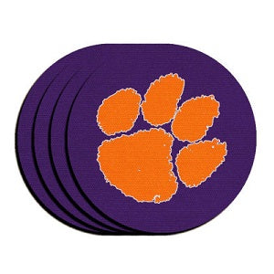 Clemson Tigers --- Neoprene Coasters 4-pk