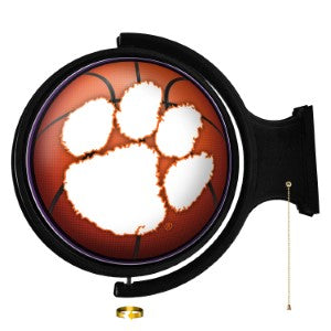 Clemson Tigers (basketball) --- Original Round Rotating Lighted Wall Sign