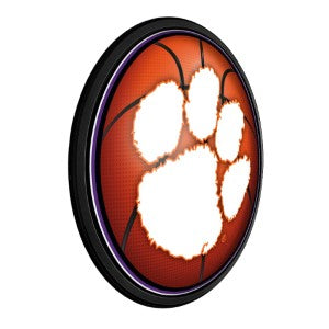 Clemson Tigers (basketball) --- Round Slimline Lighted Wall Sign