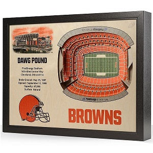 Cleveland Browns --- 25-Layer StadiumView 3D Wall Art