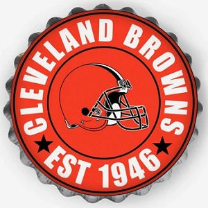 Cleveland Browns --- Bottle Cap Sign