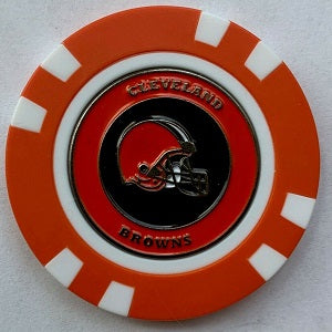 Cleveland Browns --- Poker Chip Ball Marker