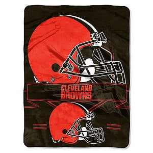 Cleveland Browns --- Royal Plush Prestige Design Blanket