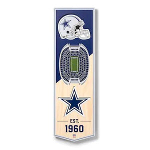 Dallas Cowboys --- 3-D StadiumView Banner - Small
