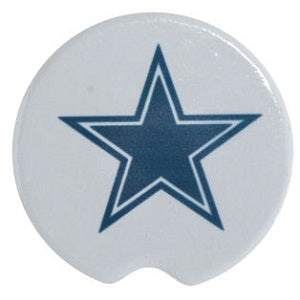 Dallas Cowboys --- Ceramic Car Coasters 2-pk