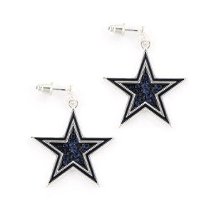 Dallas Cowboys --- Crystal Logo Earrings