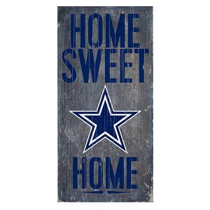 Dallas Cowboys --- Home Sweet Home Wood Sign