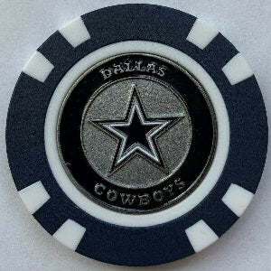 Dallas Cowboys --- Poker Chip Ball Marker