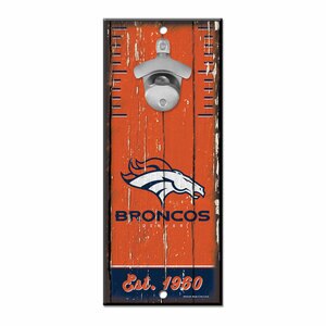Denver Broncos --- Bottle Opener Sign