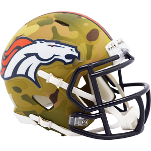 Denver Broncos --- Camo Mini Helmet