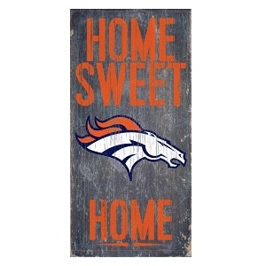Denver Broncos --- Home Sweet Home Wood Sign