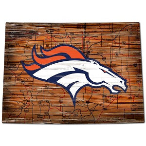 Denver Broncos --- Roadmap State Sign