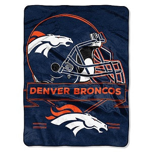 Denver Broncos --- Royal Plush Prestige Design Blanket