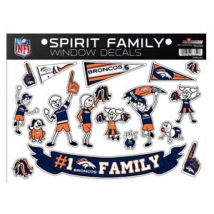 Denver Broncos --- Spirit Family Window Decal