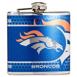 Denver Broncos --- Stainless Steel Flask
