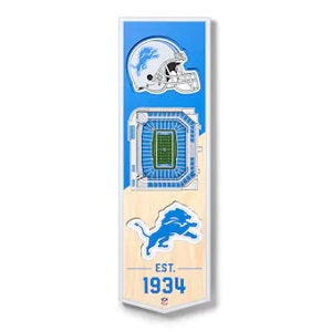 Detroit Lions --- 3-D StadiumView Banner - Small