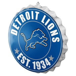 Detroit Lions --- Bottle Cap Sign