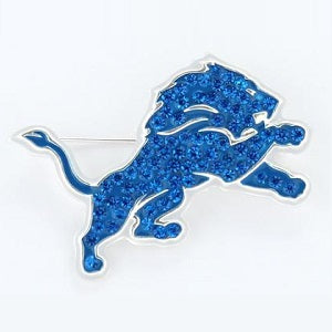 Detroit Lions --- Crystal Logo Pin