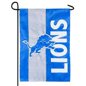 Detroit Lions --- Embroidered Logo Applique Flag