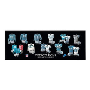 Detroit Lions --- Legacy Uniform Plaque
