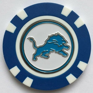 Detroit Lions --- Poker Chip Ball Marker