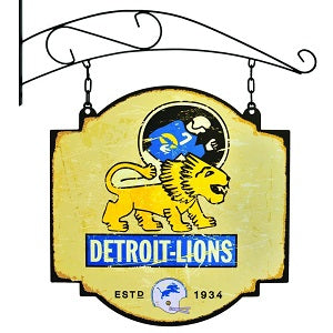 Detroit Lions --- Vintage Tavern Sign