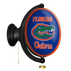 Florida Gators --- Original Oval Rotating Lighted Wall Sign