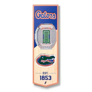 Florida Gators --- 3-D StadiumView Banner - Small