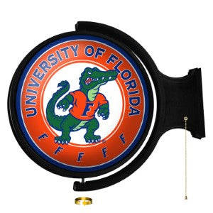 Florida Gators (Albert Gator) --- Original Round Rotating Lighted Wall Sign