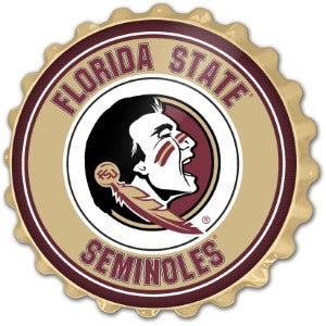 Florida State Seminoles --- Bottle Cap Wall Sign