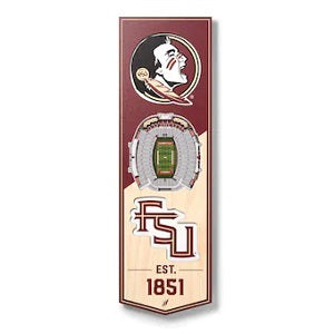 Florida State Seminoles --- 3-D StadiumView Banner - Small