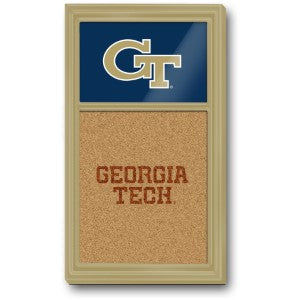 GA Tech Yellow Jackets --- Dual Logo Cork Note Board