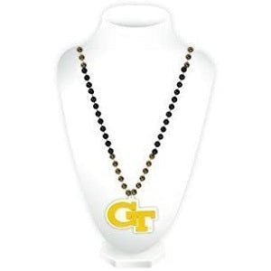 GA Tech Yellow Jackets --- Mardi Gras Beads