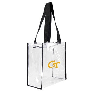 GA Tech Yellow Jackets --- Clear Square Stadium Tote