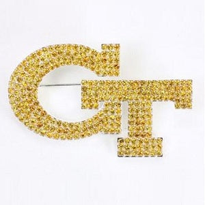 GA Tech Yellow Jackets --- Crystal Logo Pin