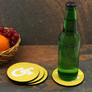 GA Tech Yellow Jackets --- Neoprene Coasters 4-pk