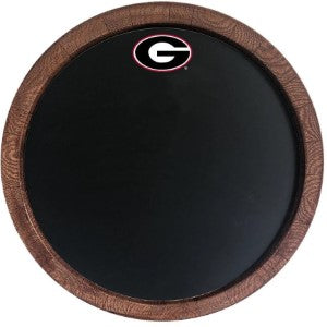 Georgia Bulldogs --- Chalkboard Faux Barrel Top Sign